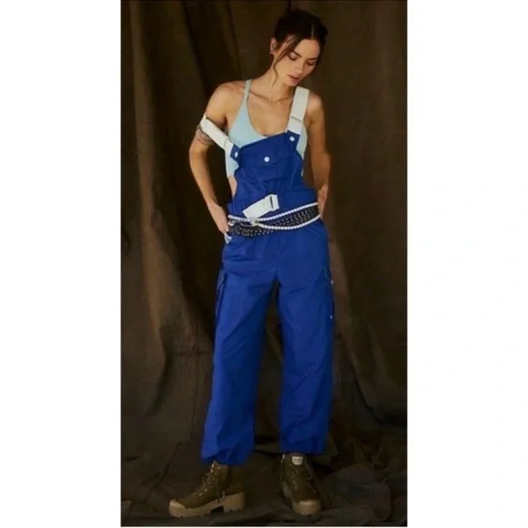 Free People Morning Meadow Onesie Royal Blue Medium - Picture 2 of 16